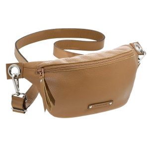 Bauchtasche aus strukturiertem Rindleder