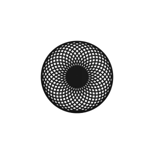 Lederuntersetzer Ornament, Rindleder, 12 cm
