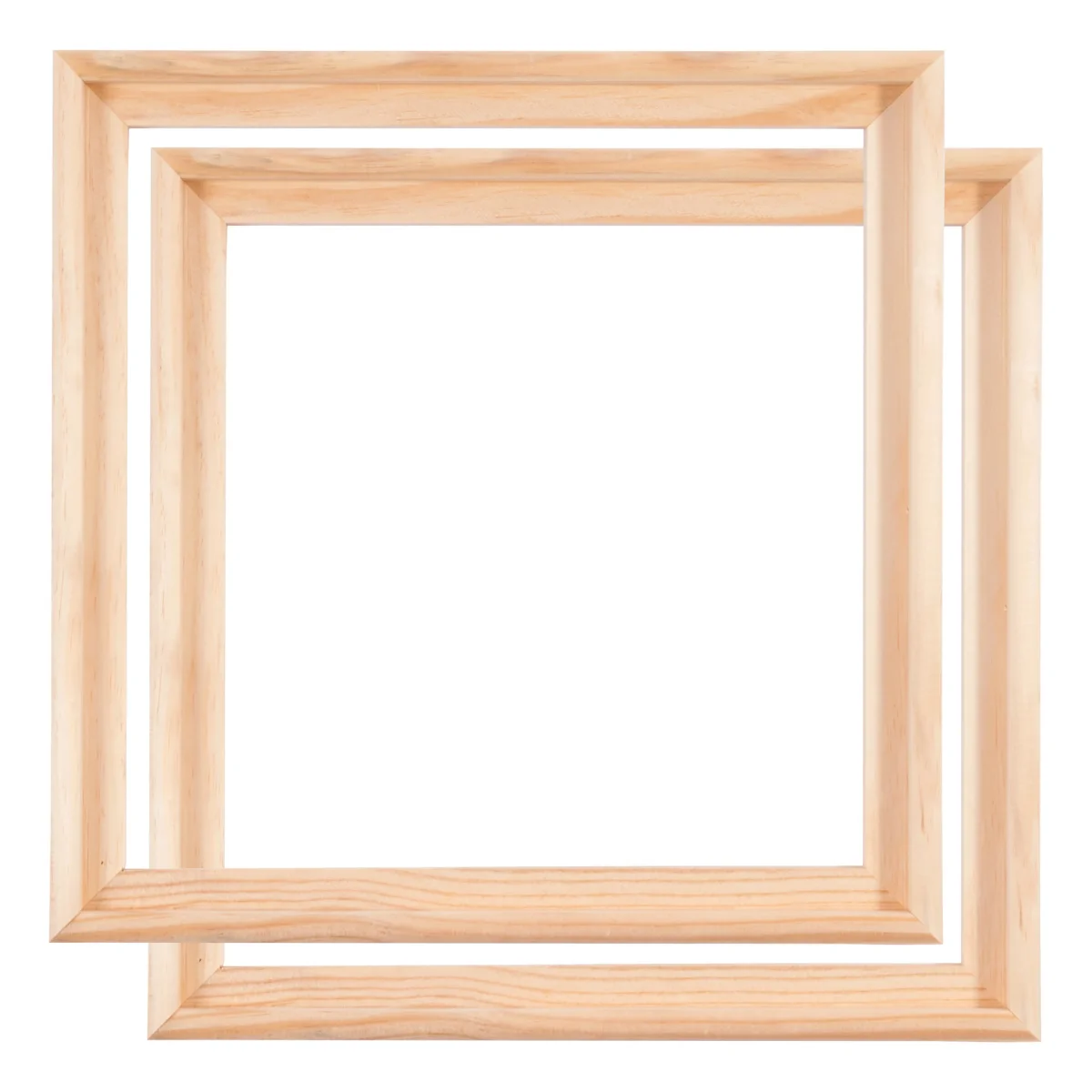 2 SCHATTEN FUGEN RAHMEN 80x80cm Pinienholz – Bild 2