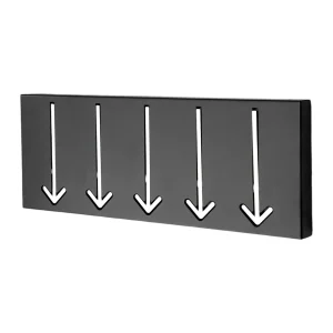 WANDGARDEROBE "POINTER" 5er schwarz