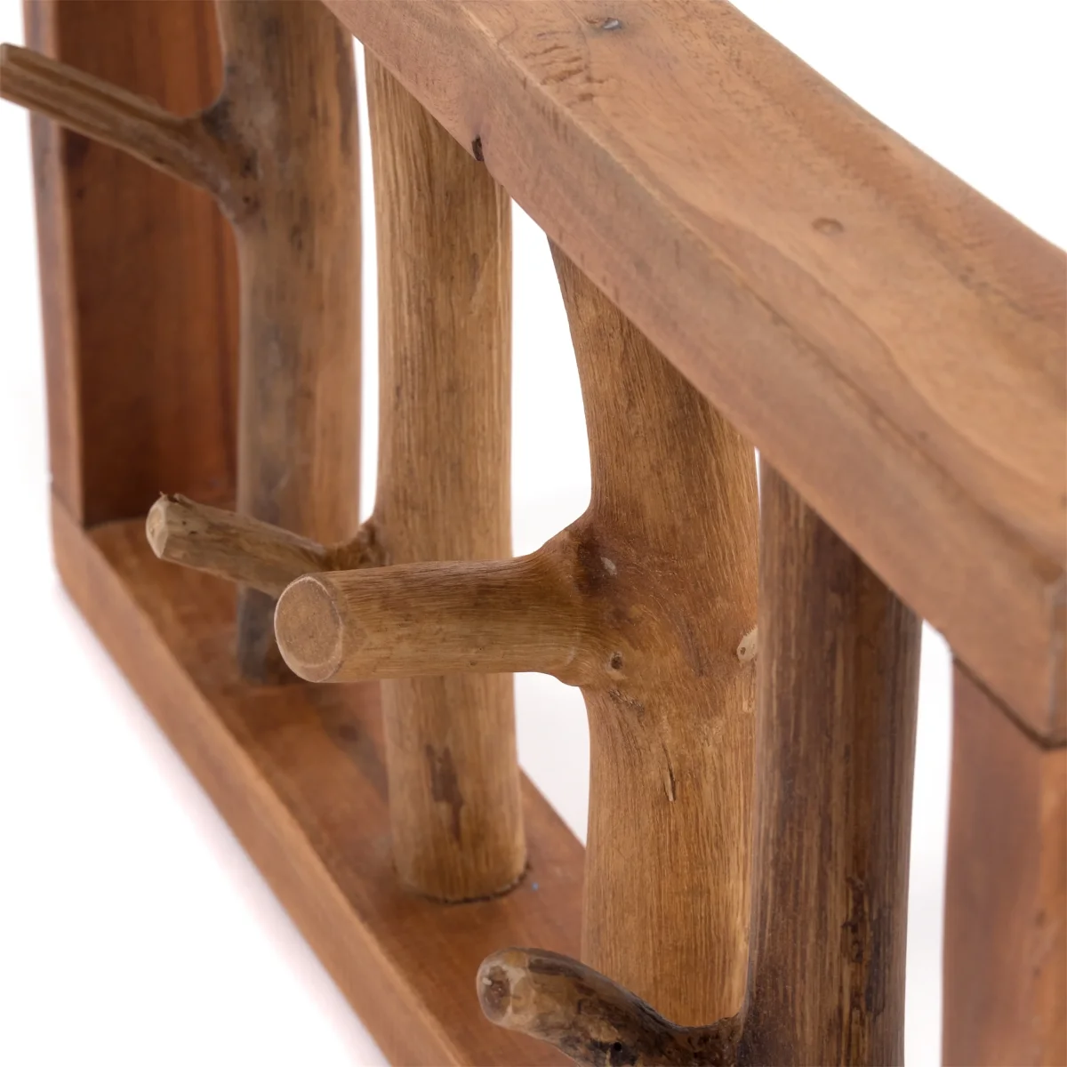 WANDGARDEROBE "LIMB" 45cm, Treibholz | Farbe: 08 honigfarben gewachst – Bild 8