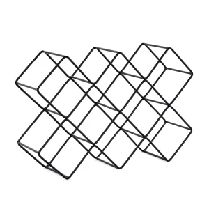 GRU WEINFLASCHENHALTER "CUBE" Metall 8 Flaschen | Farbe: schwarz