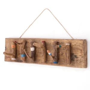 WANDGARDEROBE "SAMOA" 60 cm recyceltes Holz bunt