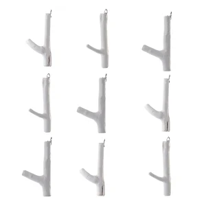 GARDEROBENHAKEN "LIMB" 9er Set weiß