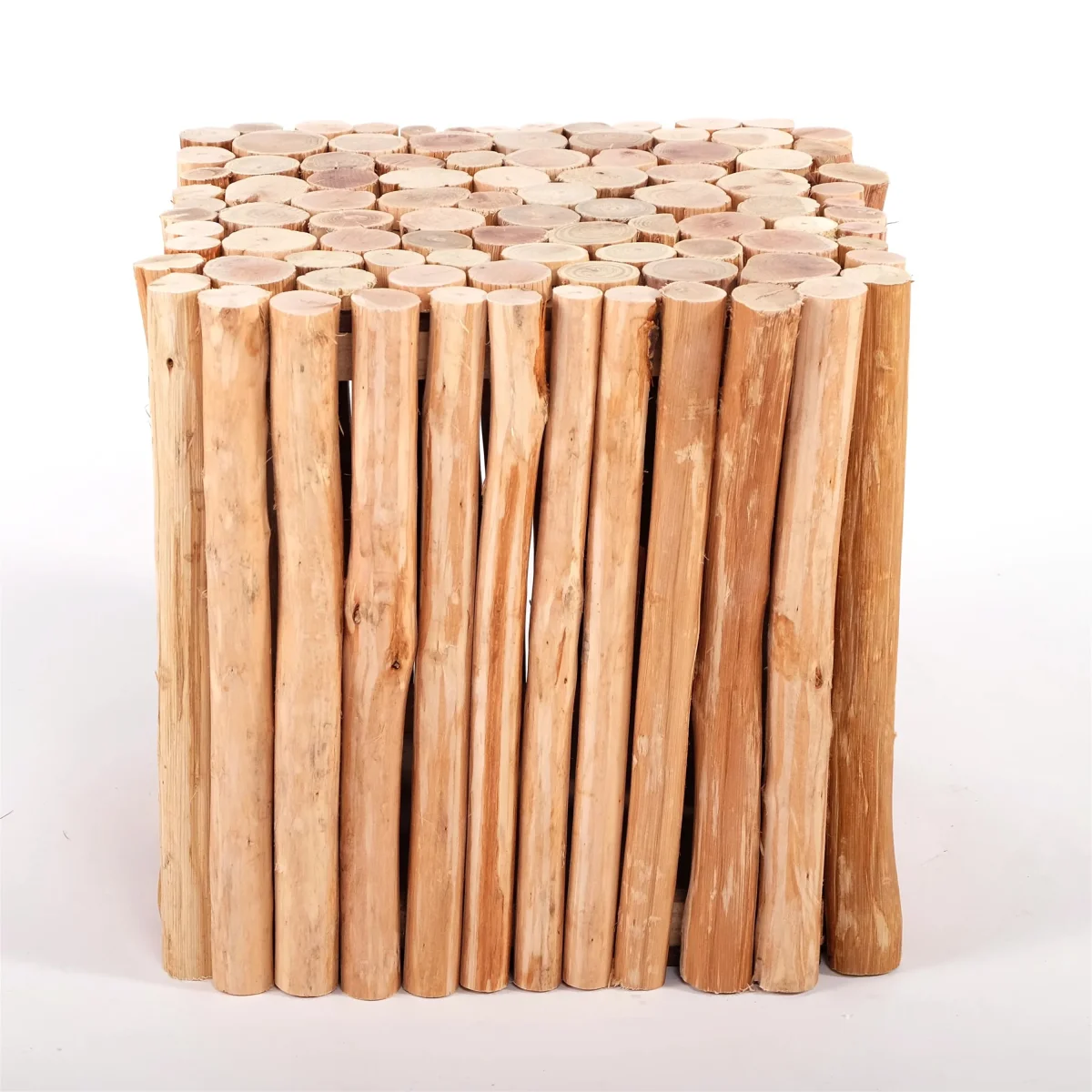 HOLZ HOCKER "EIGER" eckiger Blumenhocker – Bild 3