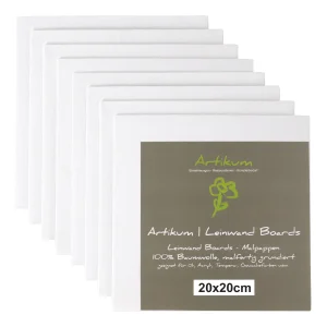 8x ARTIKUM KÜNSTLER MALKARTON 20x20cm