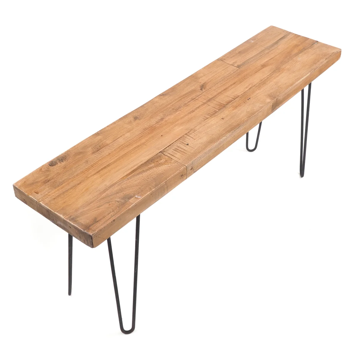 MASSIVE SITZBANK "BOHLE" 120 cm Recycling Holz – Bild 4