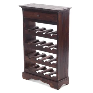 WEINREGAL "CORTEZ 85" Holz 16 Flaschen | Farbe: 03 dunkelbraun