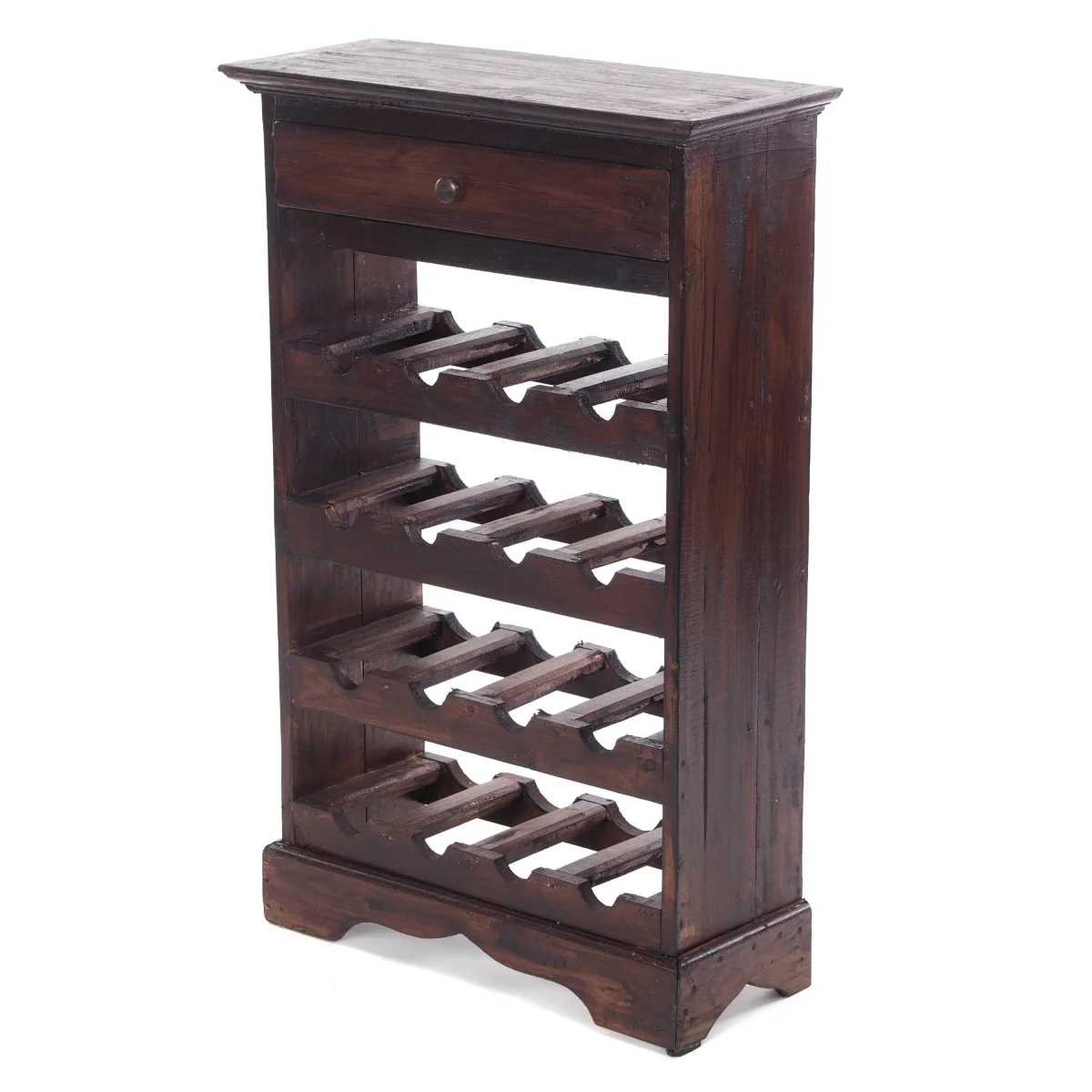 WEINREGAL "CORTEZ 85" Holz 16 Flaschen | Farbe: 03 dunkelbraun