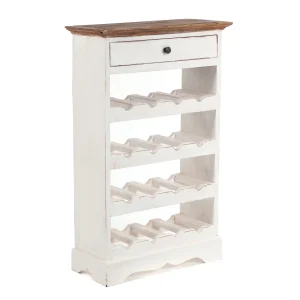 WEINREGAL "CORTEZ 85" Holz 16 Flaschen | Farbe: 06 weiß-landhaus