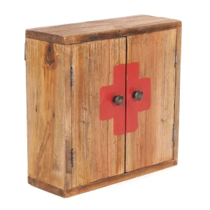 MEDIZINSCHRANK "MEDIC" 35x35 cm Recycling Holz | Farbe: 01 natur-vintage