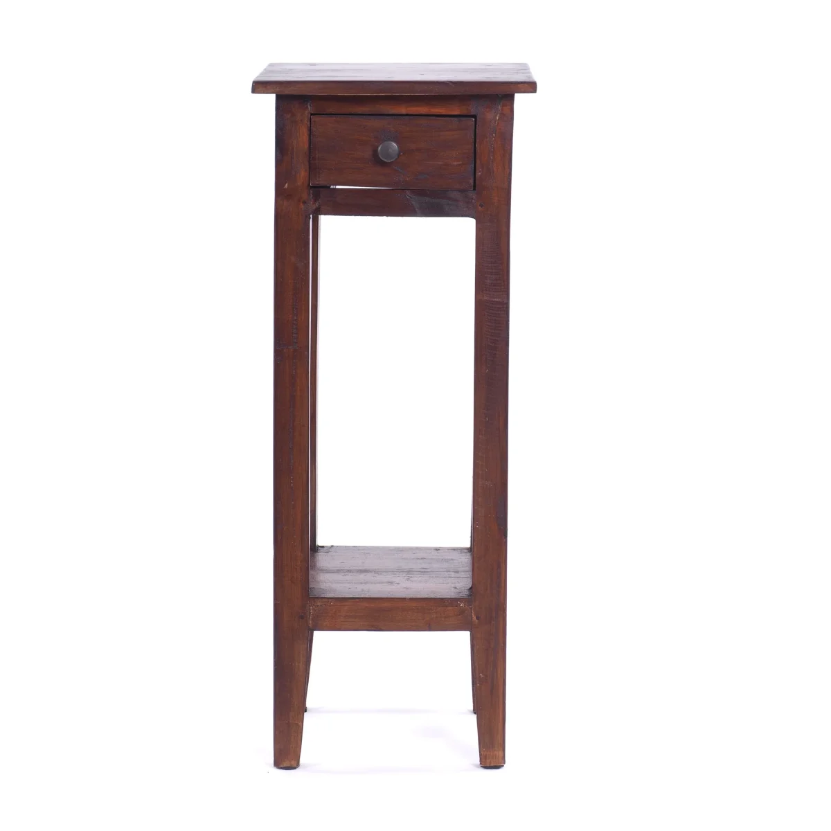 TELEFONTISCH "NAPOLEON" Recyclingholz 75 cm | Farbe: 03 dunkelbraun – Bild 8