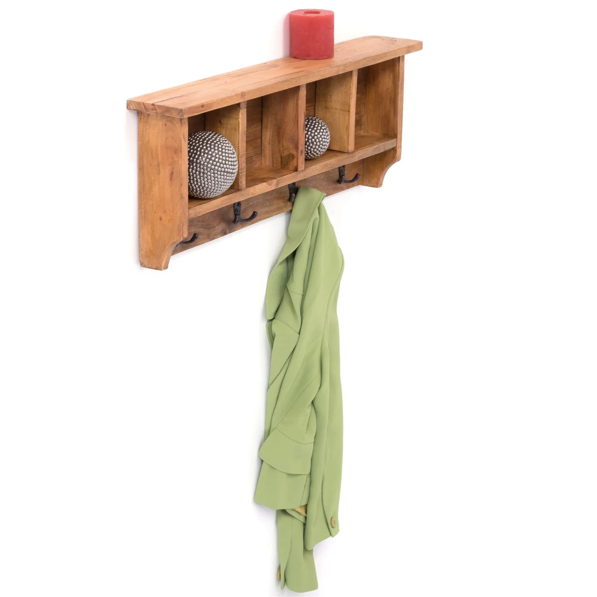 WANDGARDEROBE "VINTAGE 70" Recycling Holz | Farbe: 08 honigfarben gewachst – Bild 4