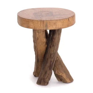 BEISTELLTISCH "TEAK 40" 40x34 cm (HxB) natural | Farbe: 01 natur-vintage