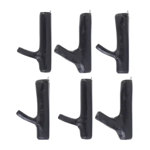 GARDEROBENHAKEN "LIMB" 6er Set schwarz