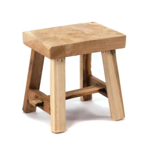KLEINER HOLZ HOCKER "SQUARE 20" Schemel