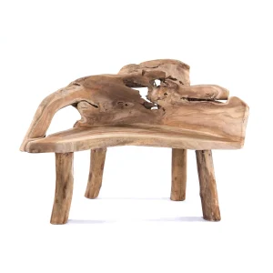 TEAK WURZELHOLZ SITZBANK "ROOT" Holzbank Unikat