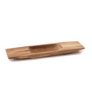 DEKO TEAK SCHALE "BARkO 50" Holz Tablett