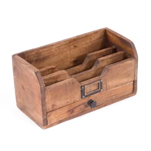 BRIEFABLAGE" JUNA" Holz Briefhalter Organizer