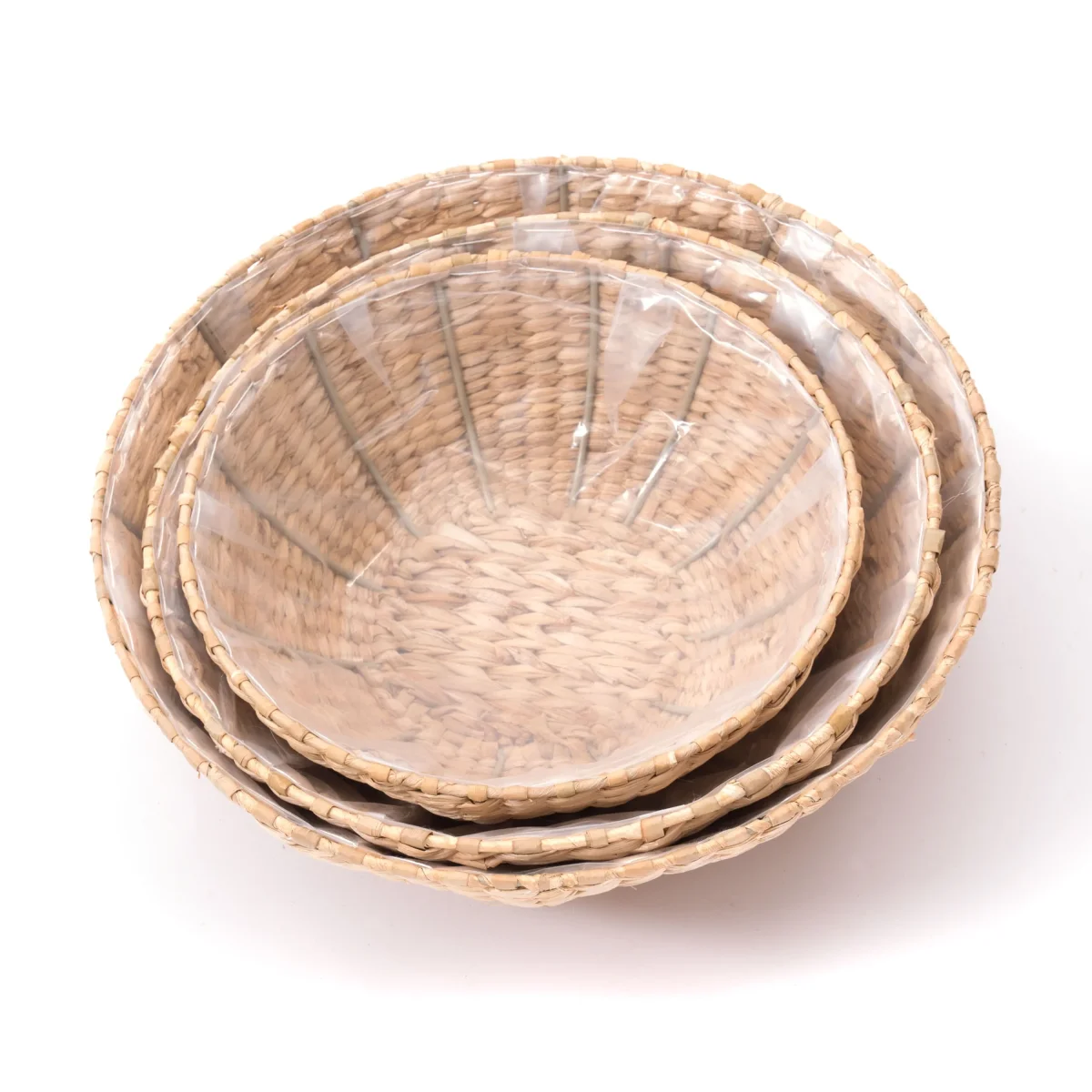BOWL SET 3-teilig, geflochten, natur, rund – Bild 5