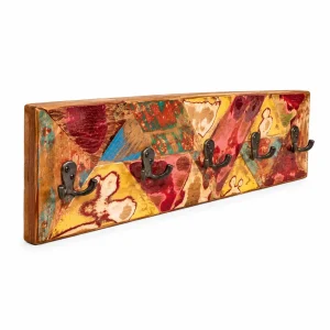 WANDGARDEROBE "ELIO" Bunte Hakenleiste