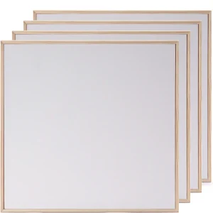 4 MALKARTONS 30x30 cm + Schattenfugenrahmen | Set