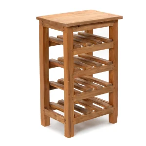 WEINREGAL "BURGOS" Natur Holz Flaschenregal