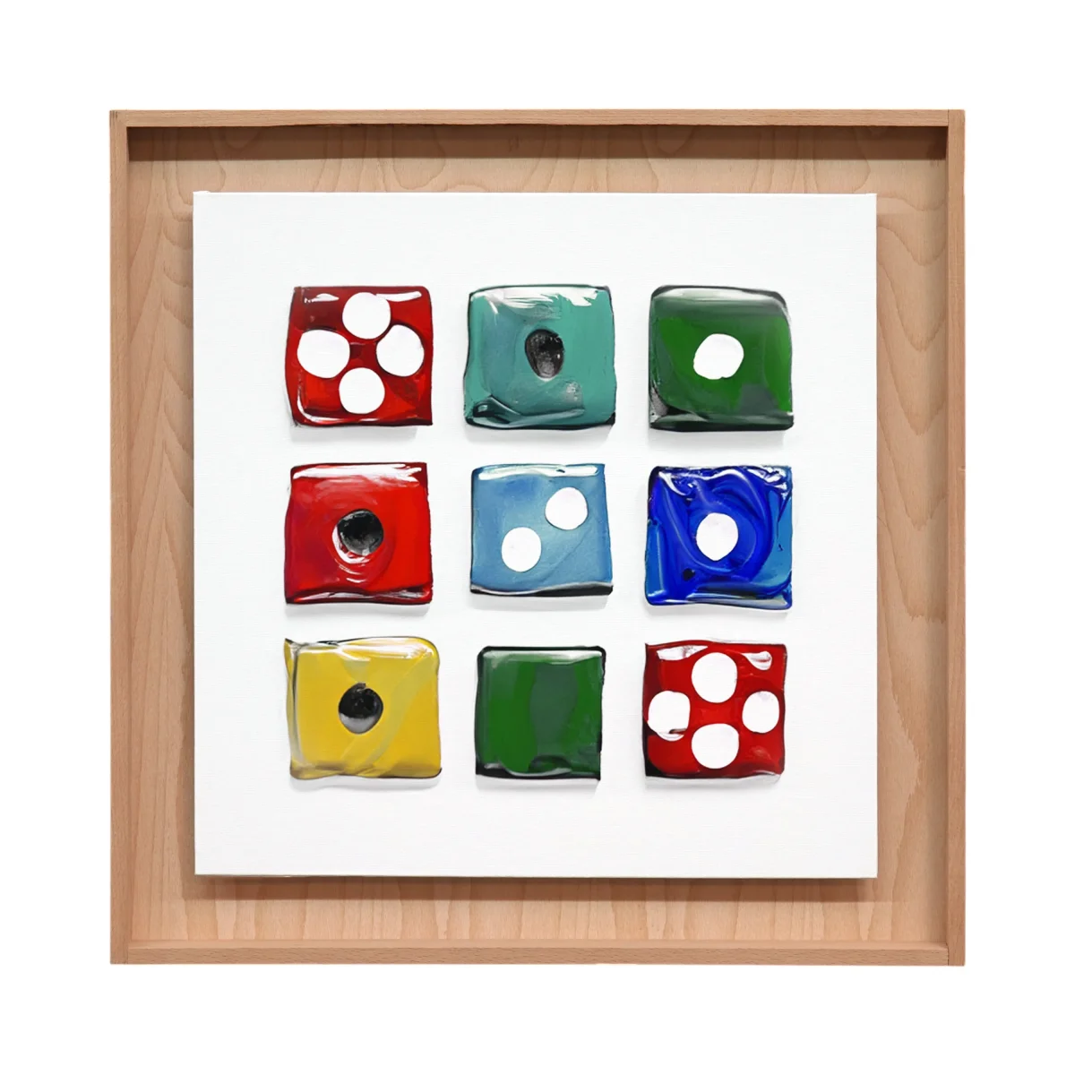 2 schwebende Malplatte 50x50cm (40x40cm innen) – Bild 4