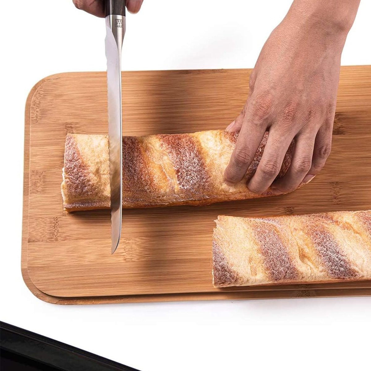 Brotbox mit Deckel, Großer Knäckebrot Box aus Metall, Brotaufbewahrungsbox , Brot,Kekse Lange Aufbewahren und Trocken Halten( Grau-30cm) – Bild 5