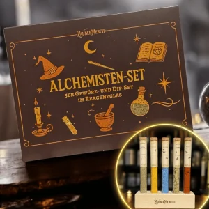 Alchemisten-Set - 5er Gewürz- und Dipset im Reagenzglas