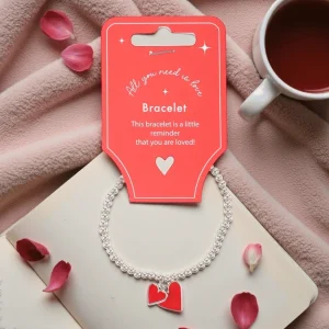 Doppel-Herz Armband – Schmuck Geschenk für Freundschaft und Liebe