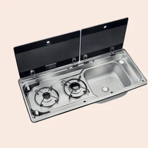Herdabdeckung Filz - Dometic MO9722 für Weinsberg, Hobby etc. - Spüle links oder rechts - X3