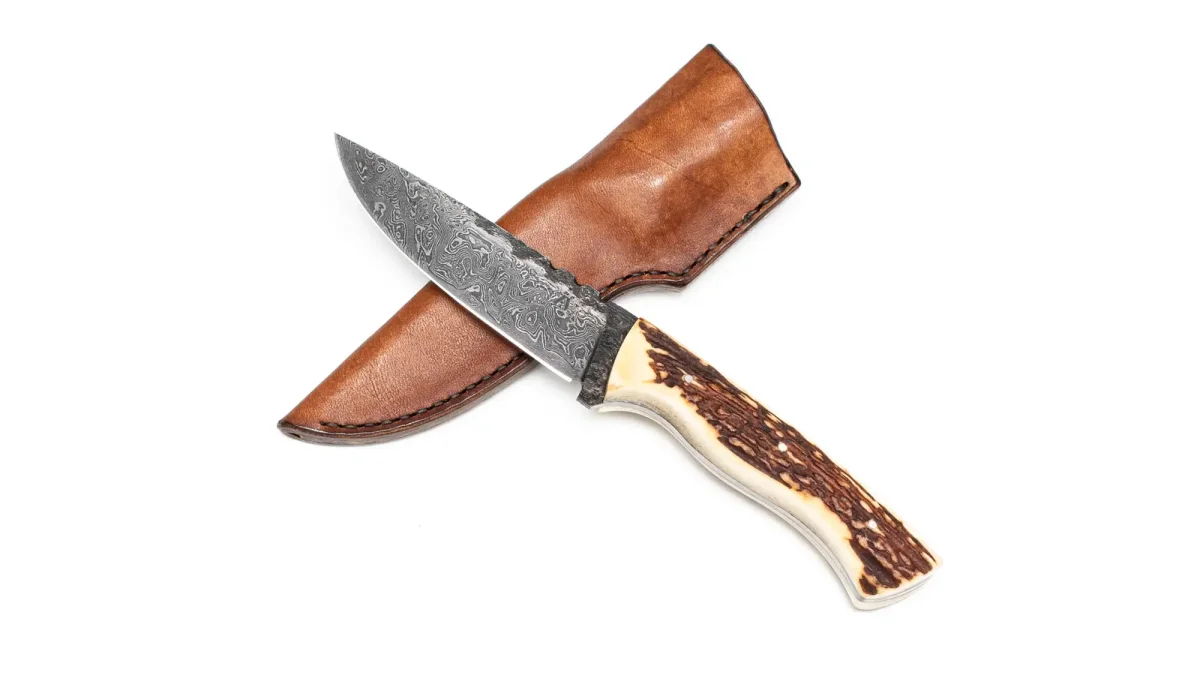 Damast Jagdmesser J5 | 240 Lagen | 10cm Klinge