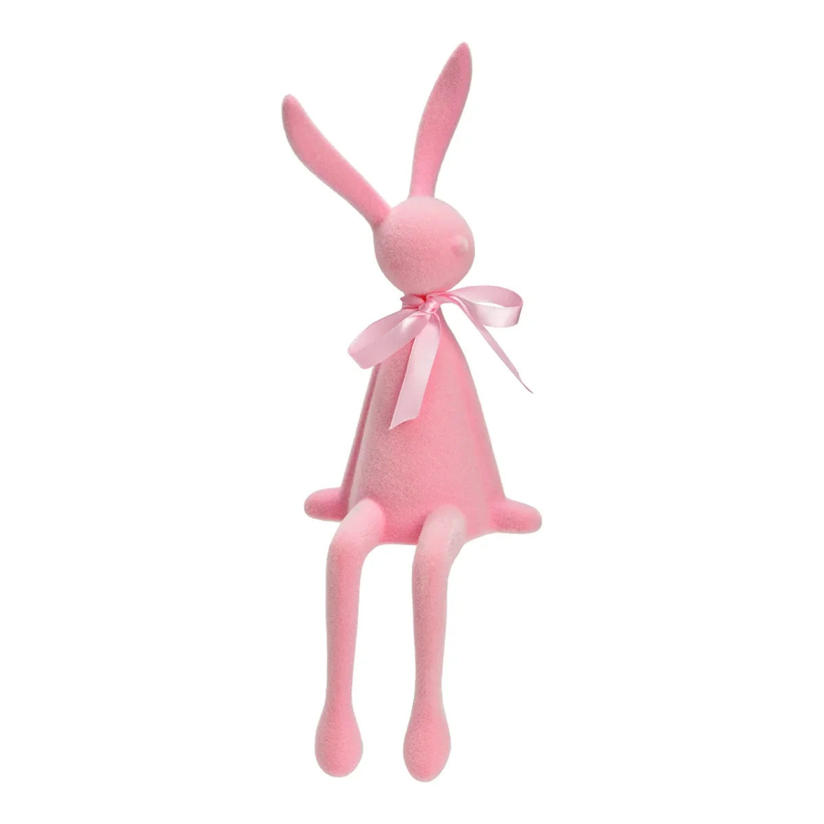 Kantenhocker Hase in Rosa, Gelb und Grün – Bild 3