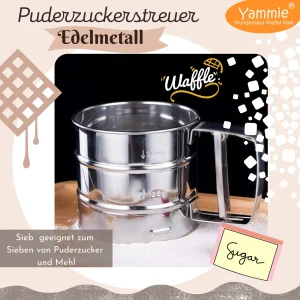 Puderzuckerstreuer Edelmetall