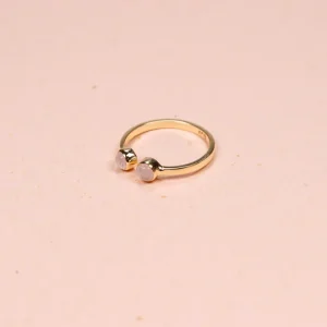 Ring Karma Mondstein Gold