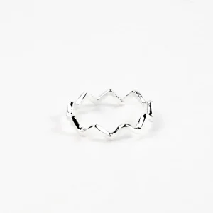 Ripple Wave Ring, verstellbarer Ring