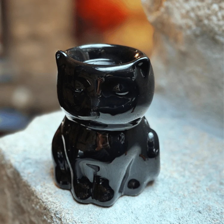 Schwarze Katze - Duftlampe – Bild 4