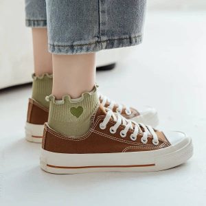 Herz & Rüsche| Kurze Socken