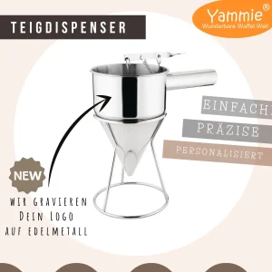 Teigdispenser Edelmetall für sauberes Portionieren