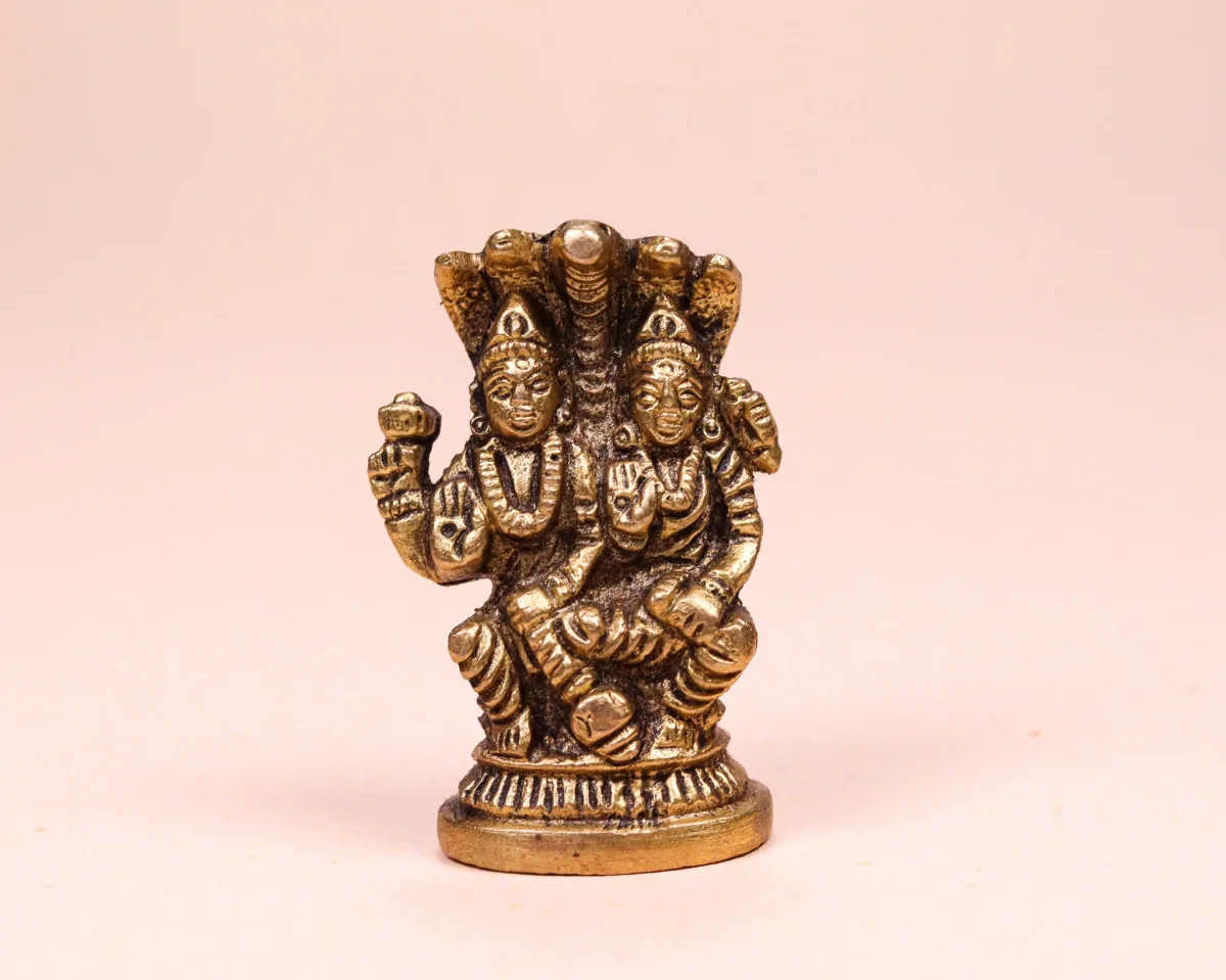 Figur Vishnu Messing – Bild 2