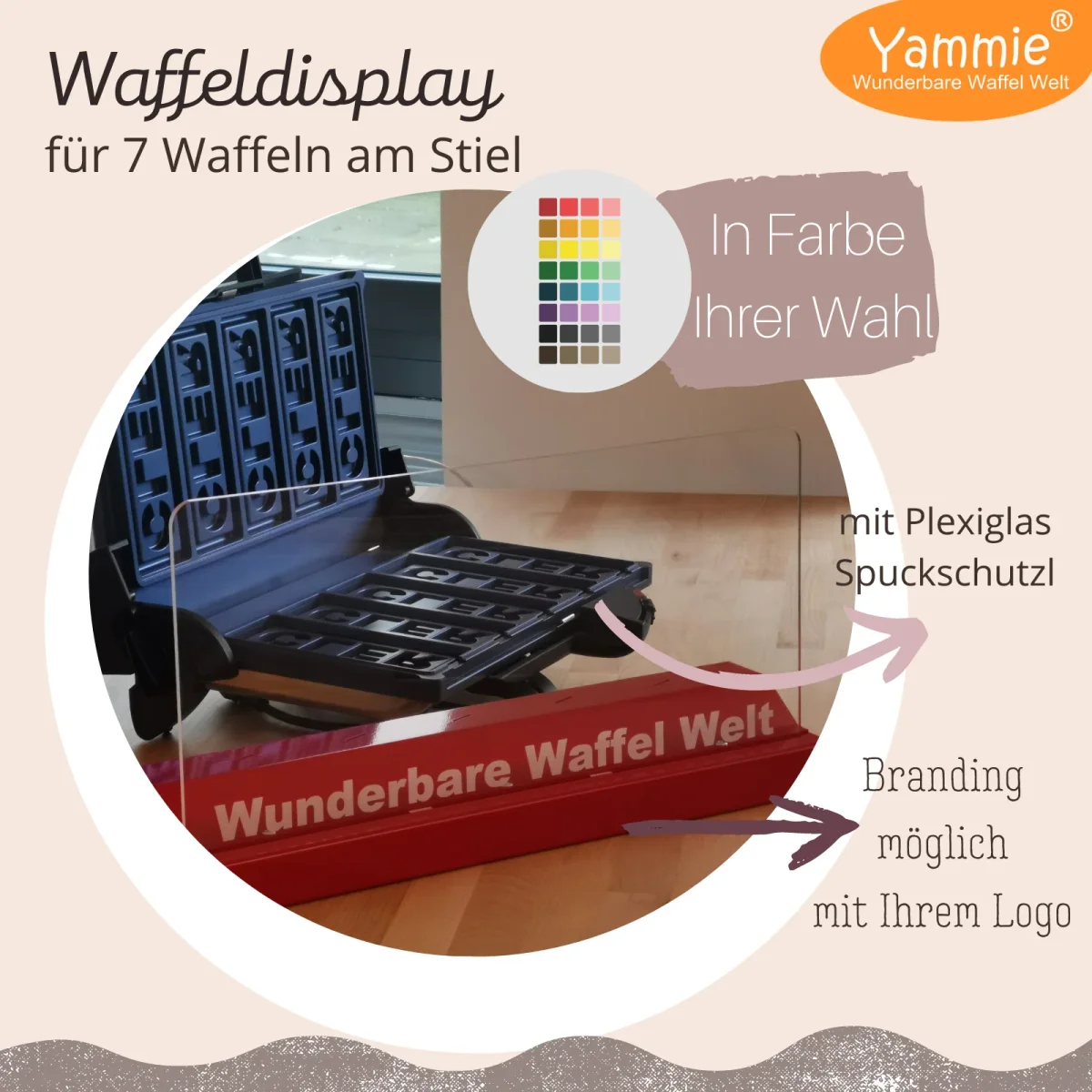 Waffelständer - Display für Waffeln am Stiel
