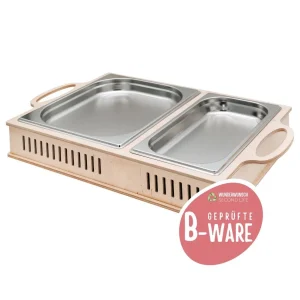 B-WARE Warmhalteplatte aus Holz