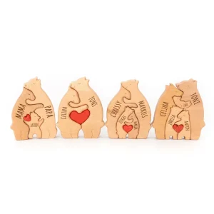 Bär Familie Puzzle personalisiert