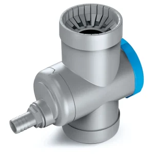 Regensammler [Downpipe70] – mit Überlaufschutz und Absperrhahn