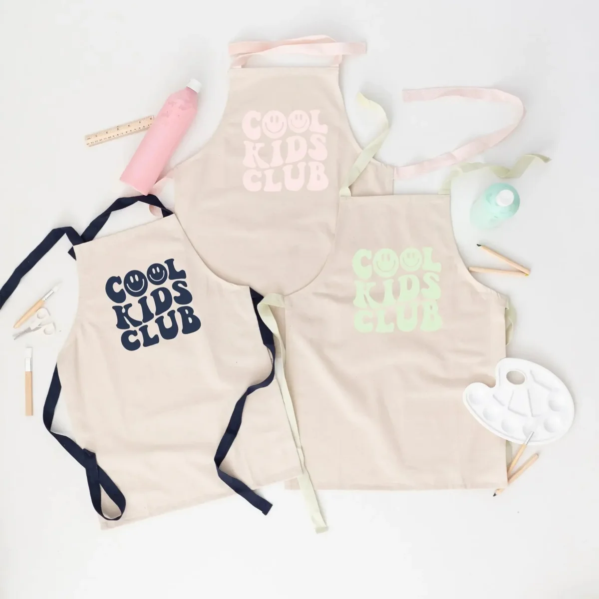 Kinder Schürze Pastell "Cool Kids Club" – Bild 3