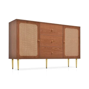 Kommode mit 2 Türen und 3 Schubladen, 90 × 150 × 40 cm