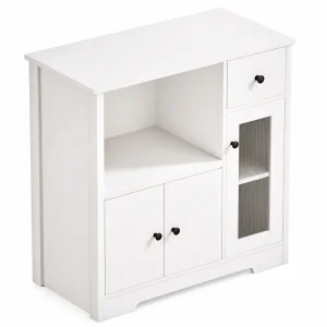 Yorbay Küchenschrank mit Schublade, 80 × 80 × 40 cm
