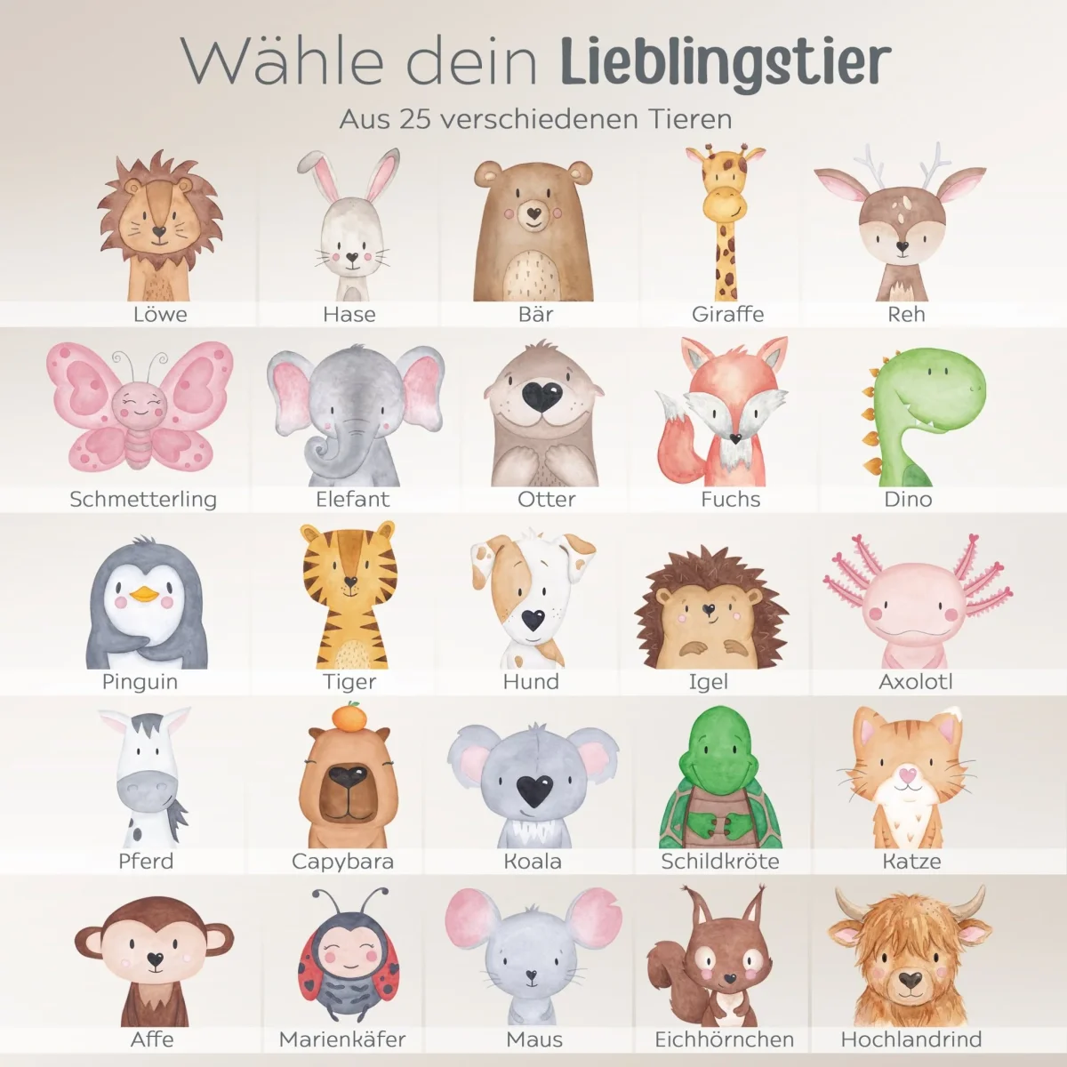 MEPAL Kinder Trinkflasche Vita personalisiert - Tier Aquarell – Bild 5