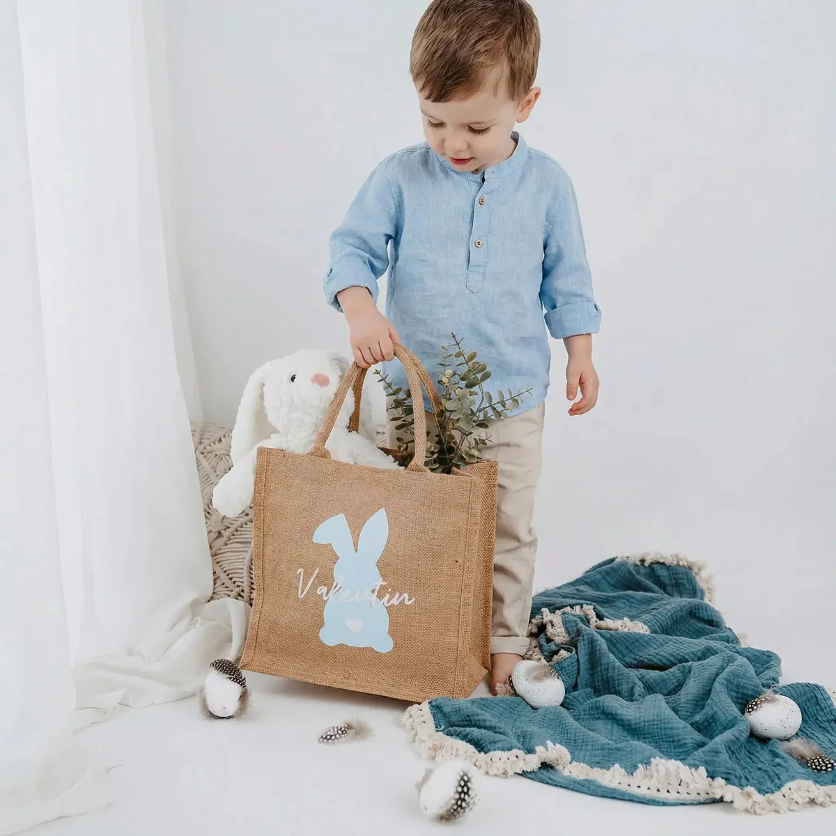 Ostertasche Jute personalisiert – Bild 5